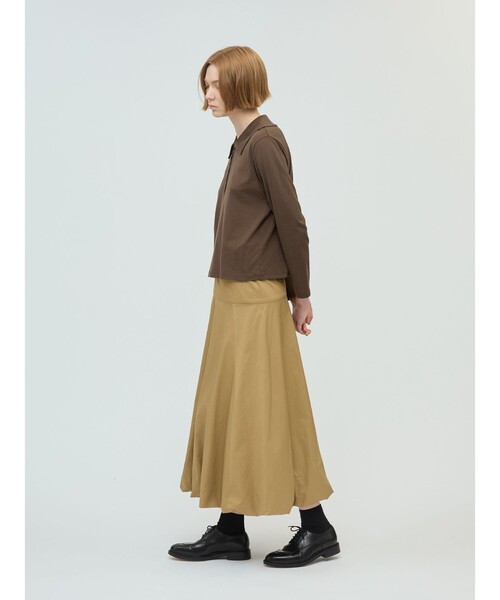 mizuiroind（ミズイロインド）の「mizuiro ind ロングフレアバルーンスカート（スカート・レディース・ネイビー/カーキ/ブラック/ベージュ・FREE）」の11枚目の写真
