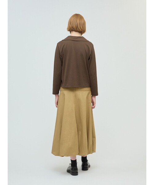 mizuiroind（ミズイロインド）の「mizuiro ind ロングフレアバルーンスカート（スカート・レディース・ネイビー/カーキ/ブラック/ベージュ・FREE）」の12枚目の写真