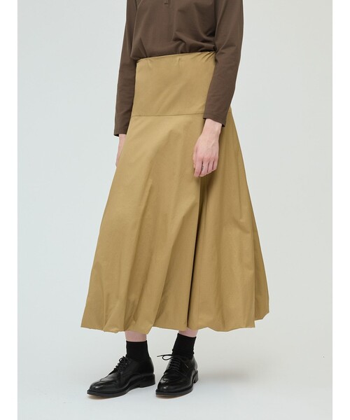 mizuiroind（ミズイロインド）の「mizuiro ind ロングフレアバルーンスカート（スカート・レディース・ネイビー/カーキ/ブラック/ベージュ・FREE）」の14枚目の写真