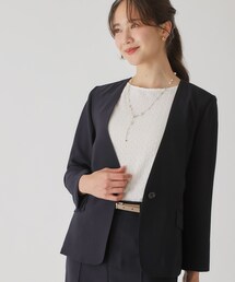 COUP DE CHANCE｜クードシャンスのノーカラージャケット通販