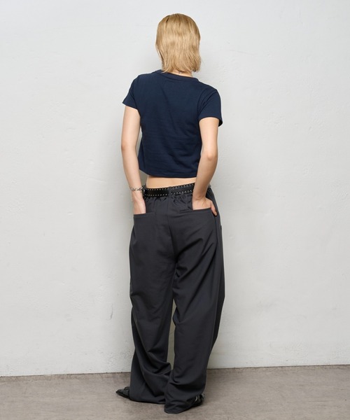 WHO'S WHO gallery（フーズフーギャラリー）の「KOOKYN KYロゴTEE（Tシャツ/カットソー・メンズ・バーガンディー/ホワイト/ブラック/ネイビー・SMALL/MEDIUM/LARGE/X-SMALL）」の6枚目の写真