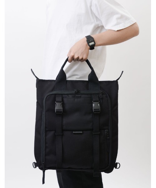 master-piece（マスターピース）の「master-piece / squared バックパック / No.224101（バックパック/リュック・メンズ・ブラック/イエロー・FREE）」の16枚目の写真