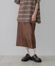 LOWRYS FARM | ストレッチサテンミディスカート　 589040(スカート)