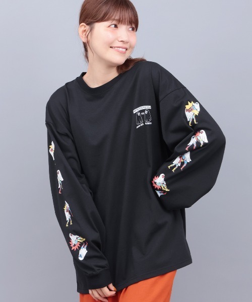 チチカカ（チチカカ）の「おばけルチャプリントロングTシャツ（Tシャツ/カットソー・メンズ・ホワイト/ブルー/ブラック・FREE）」の21枚目の写真