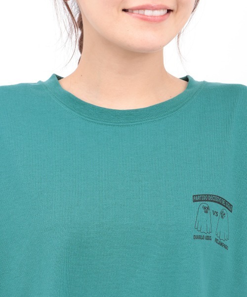 チチカカ（チチカカ）の「おばけルチャプリントロングTシャツ（Tシャツ/カットソー・メンズ・ホワイト/ブルー/ブラック・FREE）」の7枚目の写真