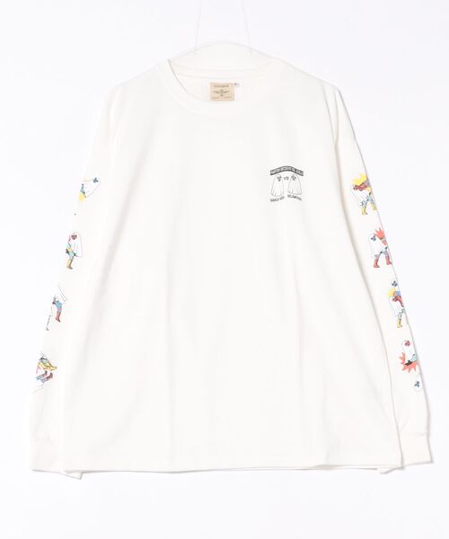 チチカカ（チチカカ）の「おばけルチャプリントロングTシャツ（Tシャツ/カットソー・メンズ・ホワイト/ブルー/ブラック・FREE）」の16枚目の写真