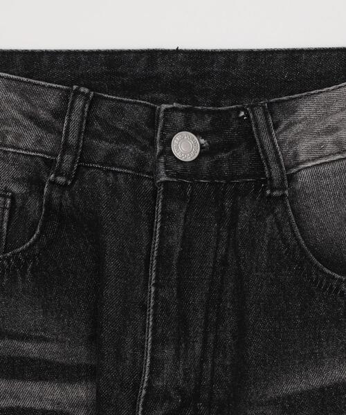 dispark（ディスパーク）の「DISPARK/ブラストバギーデニム（デニムパンツ・レディース・ブラック/インディゴブルー・SMALL/MEDIUM）」の4枚目の写真