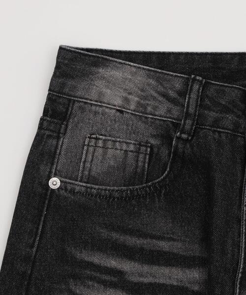 dispark（ディスパーク）の「DISPARK/ブラストバギーデニム（デニムパンツ・レディース・ブラック/インディゴブルー・SMALL/MEDIUM）」の6枚目の写真