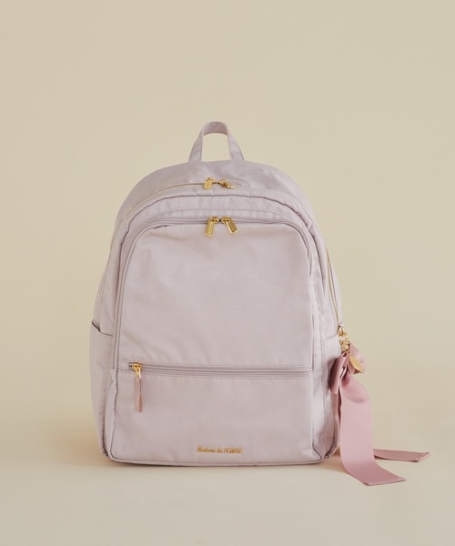 Maison de FLEUR 撥水加工ポケットリボンリュック 撥水加工ポケットリボンリュック / Maison de FLEUR