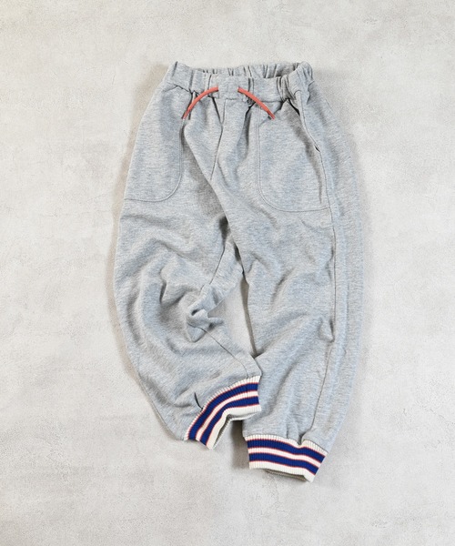 Life Support Products(ライフサポートプロダクツ)の「ラインリブスウェットパンツ(スウェットパンツ・キッズ・杢グレー/ブルー/ライトピンク・80/90/95/100/110/120/130)」の2枚目の写真