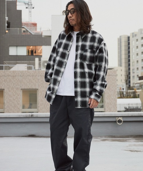 セール】ダメージ加工 チェックシャツ（シャツ/ブラウス）｜ALL RUNS