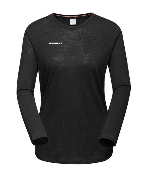 Mammut(マムート)の「ツリーウール ファーストレイヤー ロングスリーブ アジアンフィット / Tree Wool FL Longsleeve AF Women(Tシャツ/カットソー・レディース・ブラック・LARGE/MEDIUM/SMALL)」の1枚目の写真