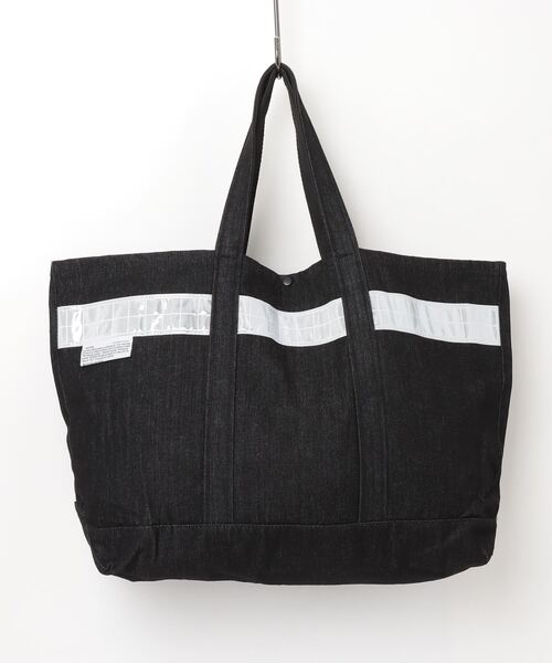 THE MILES(ザ マイルズ)の「WEEKEND(ER) SAFETY DENIM TOTE(トートバッグ・メンズ・ブラック/インディゴブルー/ライトインディゴブルー・FREE)」の8枚目の写真