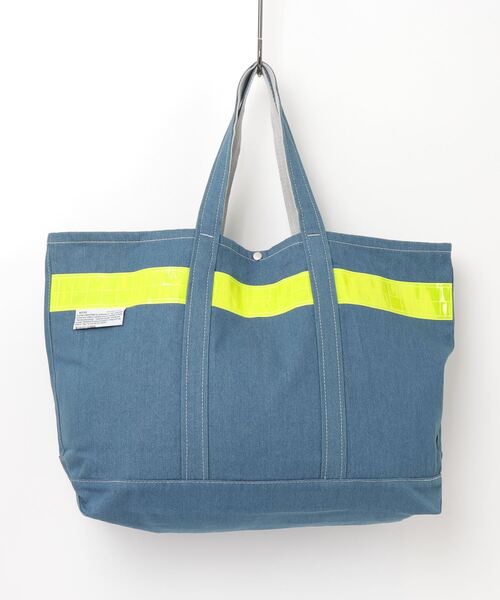 THE MILES(ザ マイルズ)の「WEEKEND(ER) SAFETY DENIM TOTE(トートバッグ・メンズ・ブラック/インディゴブルー/ライトインディゴブルー・FREE)」の9枚目の写真