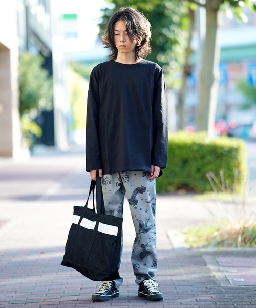 THE MILES(ザ マイルズ)の「WEEKEND(ER) SAFETY DENIM TOTE(トートバッグ・メンズ・ブラック/インディゴブルー/ライトインディゴブルー・FREE)」の12枚目の写真