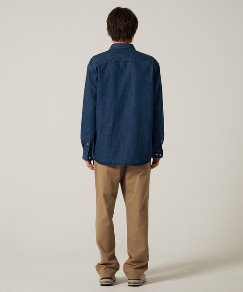 Eddie Bauer(エディーバウアー)の「アドベンチャー 4シーズン 長袖 デニムシャツ(シャツ/ブラウス・メンズ・インディゴブルー/ライトブルー・S/M/L/XL/XXL)」の6枚目の写真