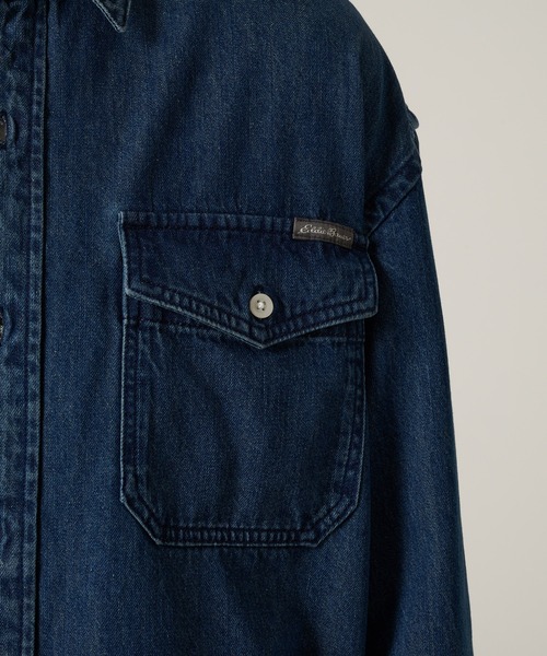 Eddie Bauer(エディーバウアー)の「アドベンチャー 4シーズン 長袖 デニムシャツ(シャツ/ブラウス・メンズ・インディゴブルー/ライトブルー・S/M/L/XL/XXL)」の11枚目の写真