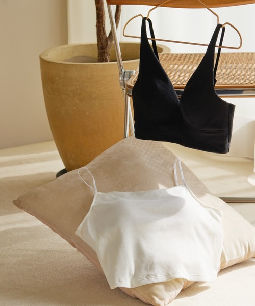 AMOSTYLE BY Triumph（アモスタイルバイトリンプ）の「リブ ブラレット AMST800 N-Top JX（ブラジャー・レディース・ブラック/ホワイト/ブラウン・L/M/S）」の4枚目の写真