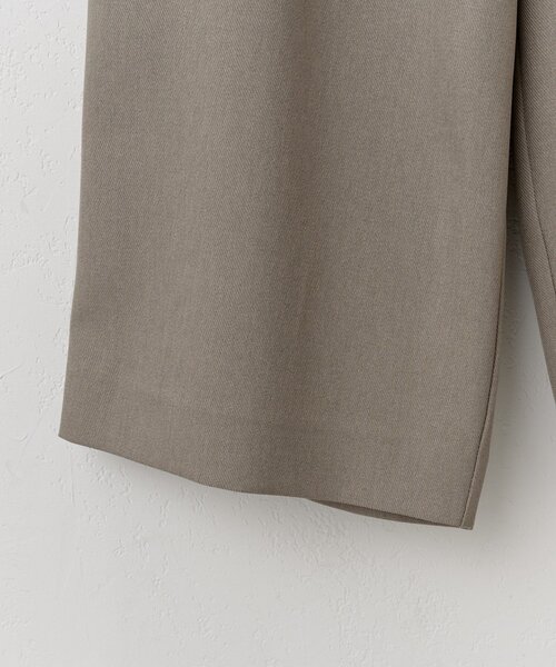 DISCOAT（ディスコート）の「【ユニセックス】カルゼタックワイドパンツ（スラックス・レディース・グレイッシュベージュ/ダークブラウン・MEDIUM/LARGE）」の18枚目の写真