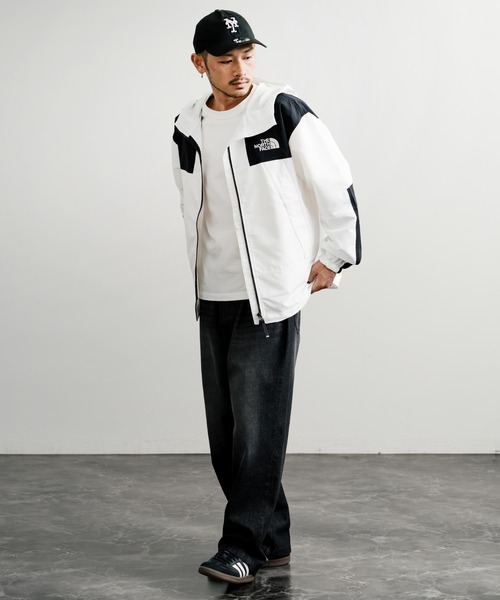 THE NORTH FACE ホワイト M'S ナイロンパーカー THE NORTH FACE ナイロンジャケット 「THE FACE」M'S HI MOUNTAIN