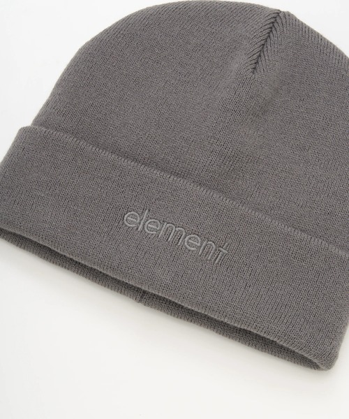 ELEMENT(エレメント)の「ELEMENT メンズ MID LOWCASE BEANIE ビーニー 【2025年秋冬モデル】/エレメントロゴ刺繍ニットキャップ・ビーニー(ニットキャップ/ビーニー・メンズ・パープル/ブラック/グレー・FREE)」の9枚目の写真