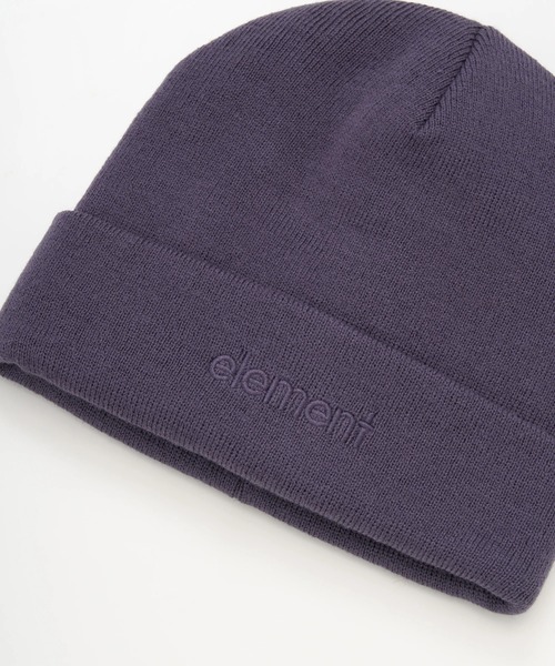 ELEMENT(エレメント)の「ELEMENT メンズ MID LOWCASE BEANIE ビーニー 【2025年秋冬モデル】/エレメントロゴ刺繍ニットキャップ・ビーニー(ニットキャップ/ビーニー・メンズ・パープル/ブラック/グレー・FREE)」の12枚目の写真