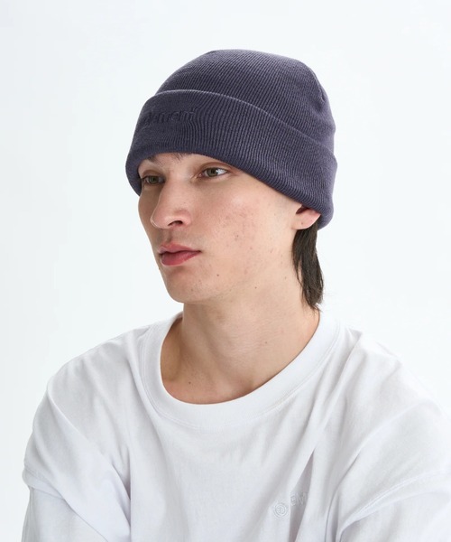 ELEMENT(エレメント)の「ELEMENT メンズ MID LOWCASE BEANIE ビーニー 【2025年秋冬モデル】/エレメントロゴ刺繍ニットキャップ・ビーニー(ニットキャップ/ビーニー・メンズ・パープル/ブラック/グレー・FREE)」の13枚目の写真