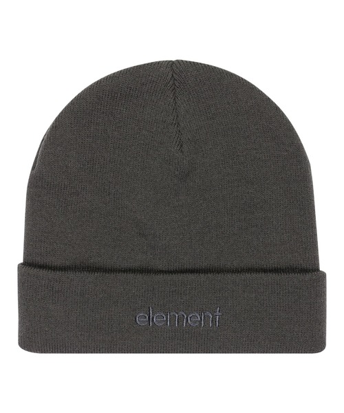 ELEMENT(エレメント)の「ELEMENT メンズ MID LOWCASE BEANIE ビーニー 【2025年秋冬モデル】/エレメントロゴ刺繍ニットキャップ・ビーニー(ニットキャップ/ビーニー・メンズ・パープル/ブラック/グレー・FREE)」の4枚目の写真