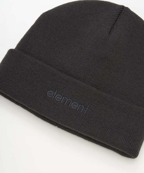 ELEMENT(エレメント)の「ELEMENT メンズ MID LOWCASE BEANIE ビーニー 【2025年秋冬モデル】/エレメントロゴ刺繍ニットキャップ・ビーニー(ニットキャップ/ビーニー・メンズ・パープル/ブラック/グレー・FREE)」の6枚目の写真