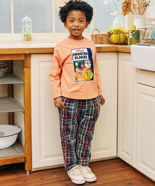 F.O.KIDS（エフオーキッズ）の「F.O.KIDS/エフオーキッズ シェフパンツ 総柄（その他パンツ・キッズ・アイボリー/チェック/イエロー/インディゴブルー/チャコール/キナリ/ブラウン/カーキ・130/160/150/140）」の18枚目の写真