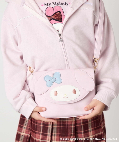 a.v.v（アーヴェヴェ）の「【数量限定】[KIDS]［マイメロディ／クロミ］お顔ショルダーバッグ（ショルダーバッグ・キッズ・ブラック/ライトピンク・120）」の20枚目の写真