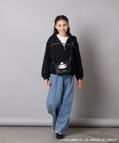 a.v.v（アーヴェヴェ）の「【数量限定】[KIDS]［マイメロディ／クロミ］お顔ショルダーバッグ（ショルダーバッグ・キッズ・ブラック/ライトピンク・120）」の8枚目の写真