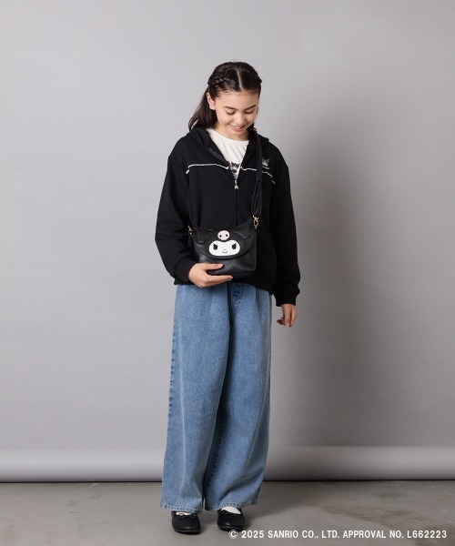 a.v.v（アーヴェヴェ）の「【数量限定】[KIDS]［マイメロディ／クロミ］お顔ショルダーバッグ（ショルダーバッグ・キッズ・ブラック/ライトピンク・120）」の9枚目の写真