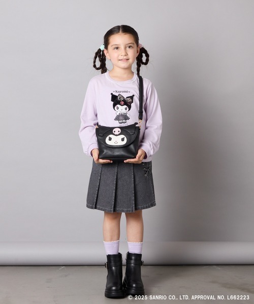 a.v.v（アーヴェヴェ）の「【数量限定】[KIDS]［マイメロディ／クロミ］お顔ショルダーバッグ（ショルダーバッグ・キッズ・ブラック/ライトピンク・120）」の11枚目の写真