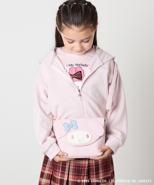 a.v.v（アーヴェヴェ）の「【数量限定】[KIDS]［マイメロディ／クロミ］お顔ショルダーバッグ（ショルダーバッグ・キッズ・ブラック/ライトピンク・120）」の15枚目の写真