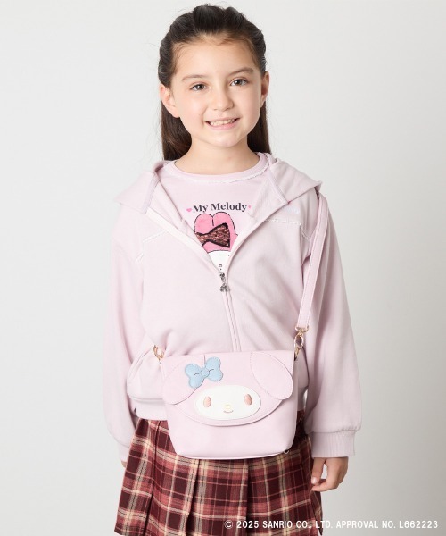 a.v.v（アーヴェヴェ）の「【数量限定】[KIDS]［マイメロディ／クロミ］お顔ショルダーバッグ（ショルダーバッグ・キッズ・ブラック/ライトピンク・120）」の14枚目の写真