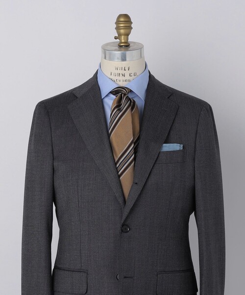 SHIPS（シップス）の「SHIPS: シルク マルチ ストライプ ネクタイ（ネクタイ・メンズ・ネイビー/ブラウン/ダークグレー/ベージュ系その他・1）」の3枚目の写真