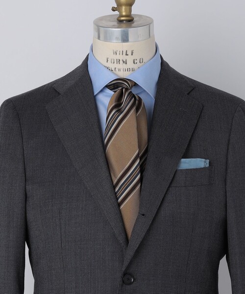 SHIPS（シップス）の「SHIPS: シルク マルチ ストライプ ネクタイ（ネクタイ・メンズ・ネイビー/ブラウン/ダークグレー/ベージュ系その他・1）」の5枚目の写真