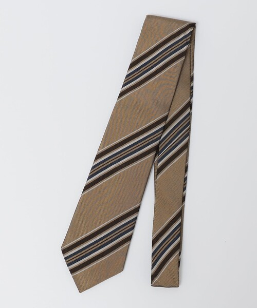 SHIPS（シップス）の「SHIPS: シルク マルチ ストライプ ネクタイ（ネクタイ・メンズ・ネイビー/ブラウン/ダークグレー/ベージュ系その他・1）」の7枚目の写真