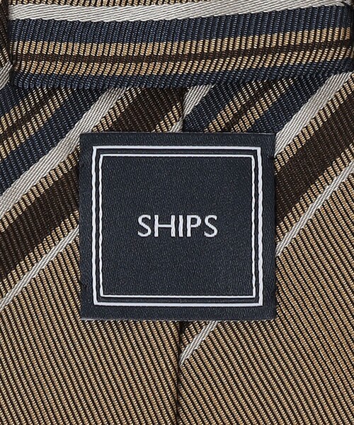 SHIPS（シップス）の「SHIPS: シルク マルチ ストライプ ネクタイ（ネクタイ・メンズ・ネイビー/ブラウン/ダークグレー/ベージュ系その他・1）」の9枚目の写真