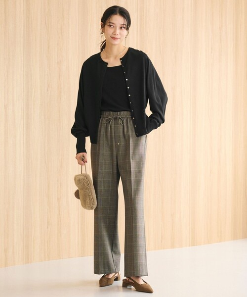 グリーンレーベルリラクシング　ニーハイフレアパンツ green label relaxing（グリーンレーベルリラクシング） パンツ 「size