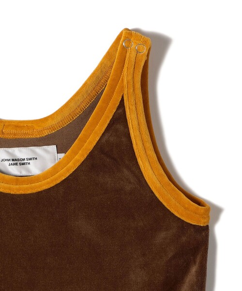 JANE SMITH:〈洗濯機可能〉C/velour U&D タンクトップ（キャミソール