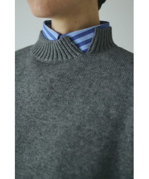 Asymmetrry hem knit tops アシンメトリーヘムニットトップス（ニット