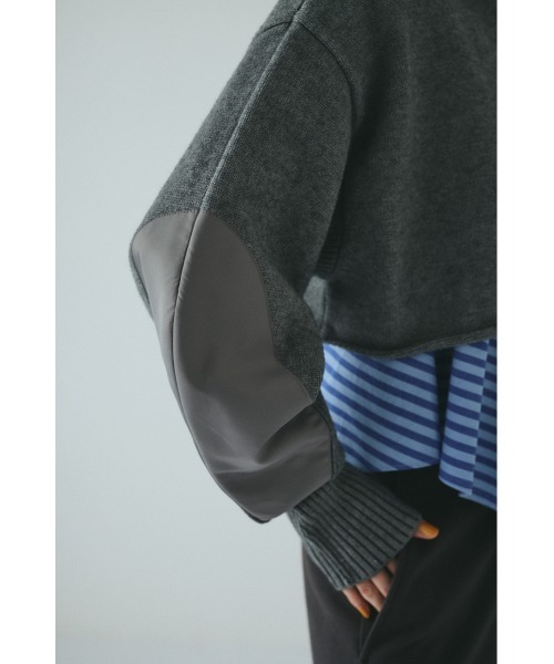 Asymmetrry hem knit tops アシンメトリーヘムニットトップス（ニット