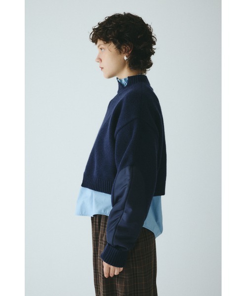 HeRIN.CYE(ヘリンドットサイ)の「Asymmetrry hem knit tops アシンメトリーヘムニットトップス(ニット/セーター・レディース・レッド/オフホワイト/グレー/ネイビー・FREE)」の20枚目の写真