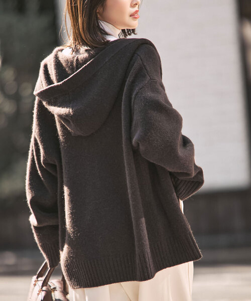 セール】YAKフーディーカーディガン（カーディガン/ボレロ）｜NOBLE