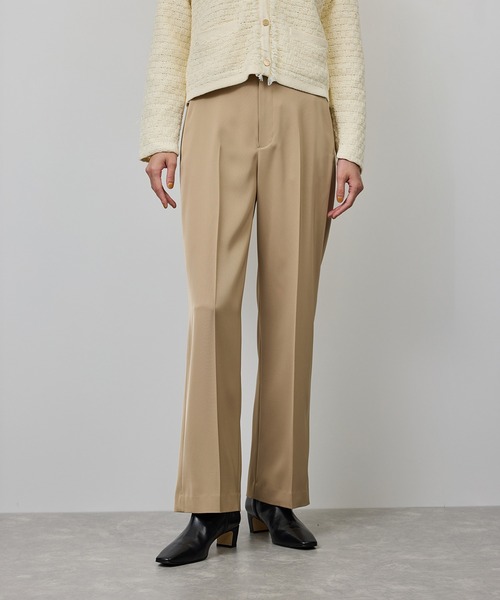 ROPE'(ロペ)の「センタープレスパンツ(トリアセテートツイル/デニムライク)(その他パンツ・レディース・ベージュ/レッド/ブルー・38/36)」の5枚目の写真