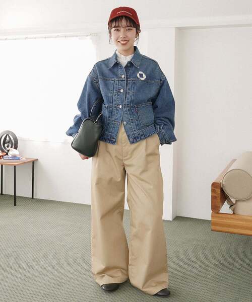 Levi's/リーバイス SLOBE別注 BALLOON SLEEVE TRACKER デニム