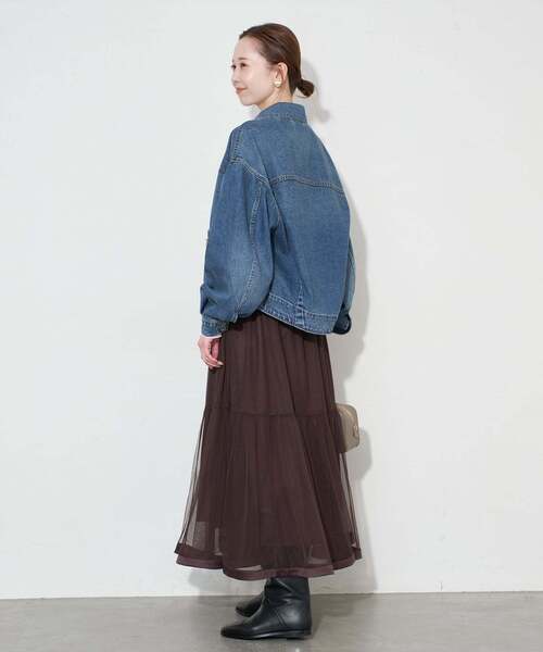 Levi's（リーバイス）の「Levi’s/リーバイス SLOBE別注 BALLOON SLEEVE TRACKER デニムジャケット（デニムジャケット・レディース・ブルー・SMALL/XX-SMALL）」の10枚目の写真