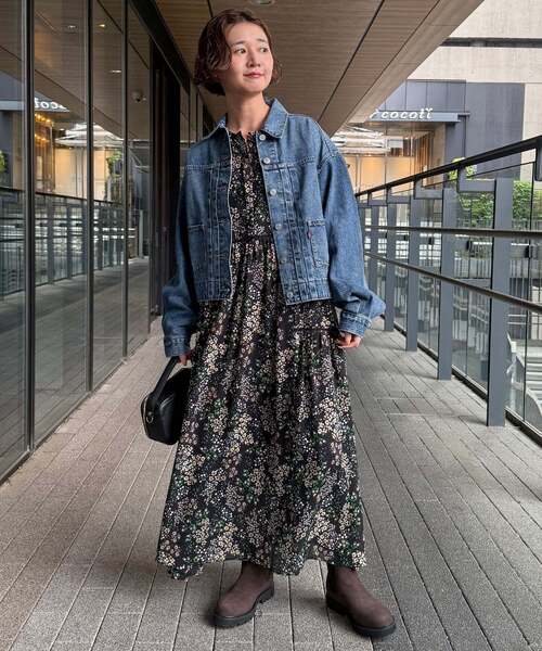 Levi's（リーバイス）の「Levi’s/リーバイス SLOBE別注 BALLOON SLEEVE TRACKER デニムジャケット（デニムジャケット・レディース・ブルー・SMALL/XX-SMALL）」の8枚目の写真